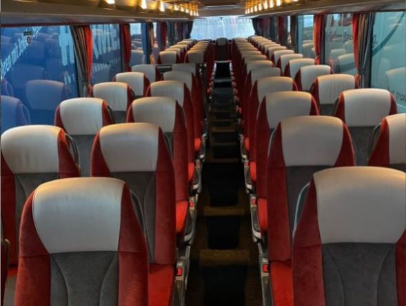 Picture shows Setra 419 GT-HD XXL: 67 seater inside